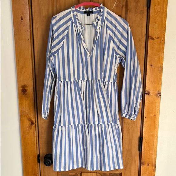 J. Crew Dresses & Skirts - J Crew-Blue and White Striped Dress